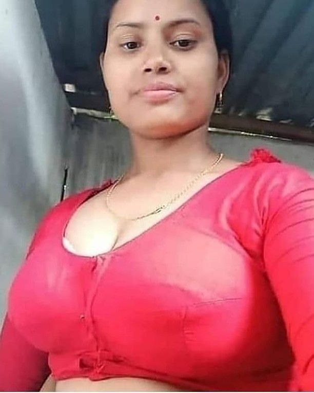 Bhabhi on Red Blouse