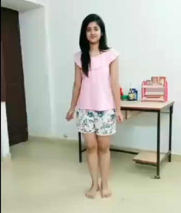 Horny cute girl