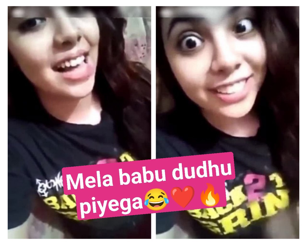 Mela babu dudhu piyega