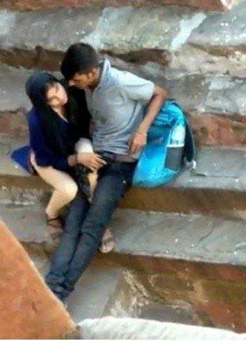 Couple enjoying with hidden cam